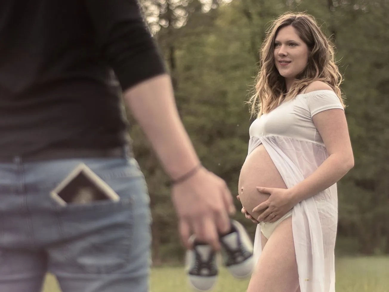 Naravna svetloba, resnična čustva nosečniško fotografiranje Rob